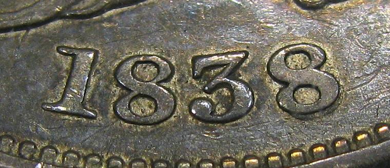 DM Rare Coins features 1838 Reeded Edge Capped Bust half dollar, PCGS CAC XF45 GR-16 RECUT DATE. Just 3 examples have been graded by NGC and PCGS.