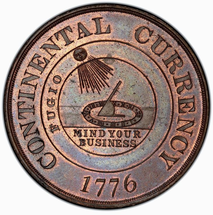 1876 Dickeson Continental Currency Dollar Copy, HK-853