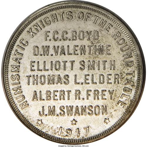 Thomas Elder Dickeson Continental Dollar muling, Reverse
