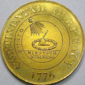 Bashlow Restrike HK-856A, brass. Image courtesy DM Rare Coins coin photography service.