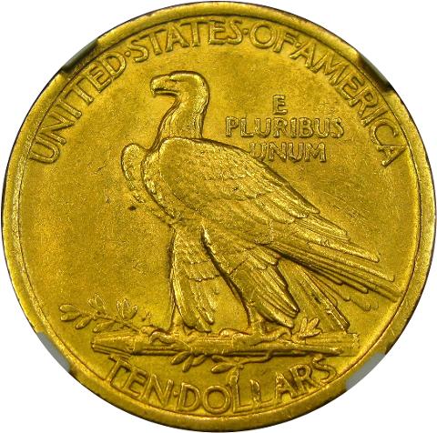 1908 NO MOTTO INDIAN GOLD EAGLE NGC CAC