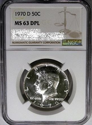 NGC slabbed Deep Mirror Prooflike Kennedy half dollar featured in DM Rare Coins blog