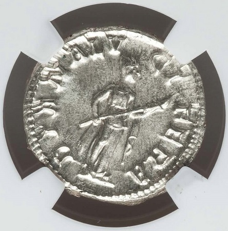 Reverse. Gordian III Anchient Roman Denarius. Image courtesy Heritage.