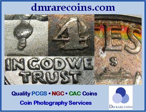 DM Rare Coins coin photography service & Cherrypicker's Guide varieties in COIN WORLD Magazine ad.
